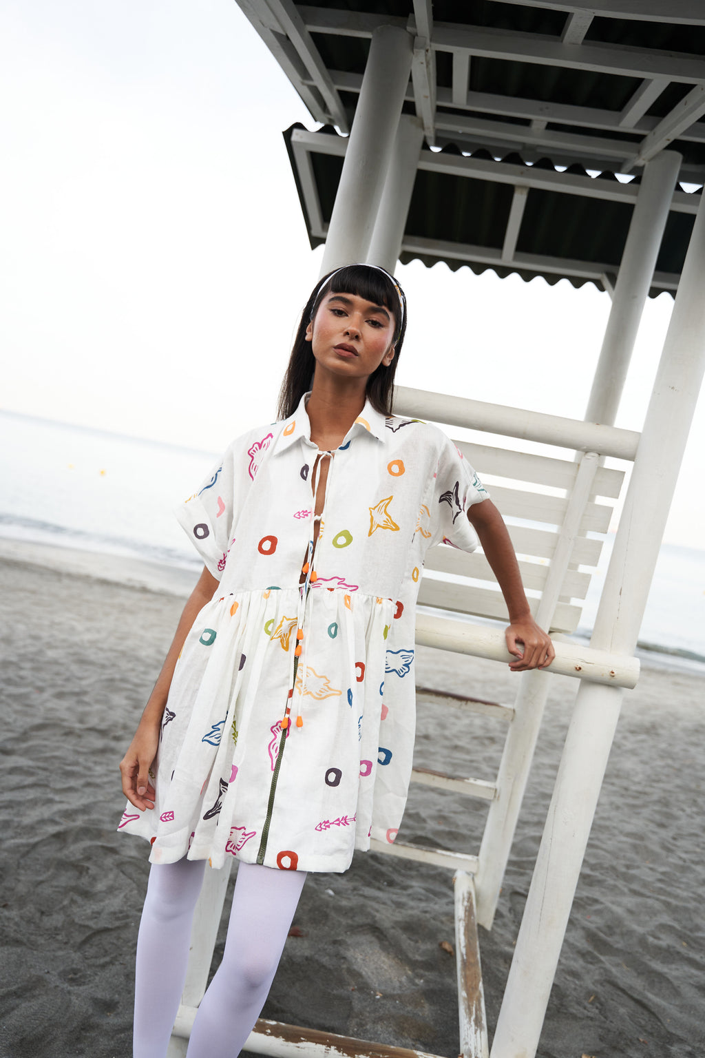 Vestido Fiji Mini Print